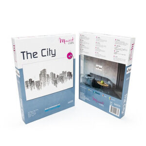 Bead Embroidery Kit Miniart Crafts 66005 The City DIY Modern Art Handmade Decor
